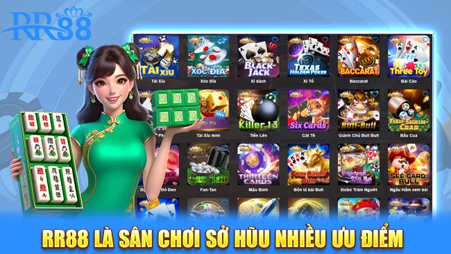 RR88 là sân chơi sở hũu nhiều ưu điểm