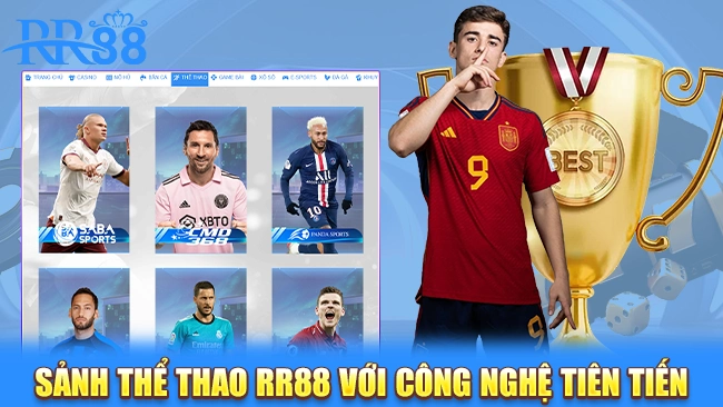 Sảnh thể thao RR88 CMD có công nghệ tiên tiến